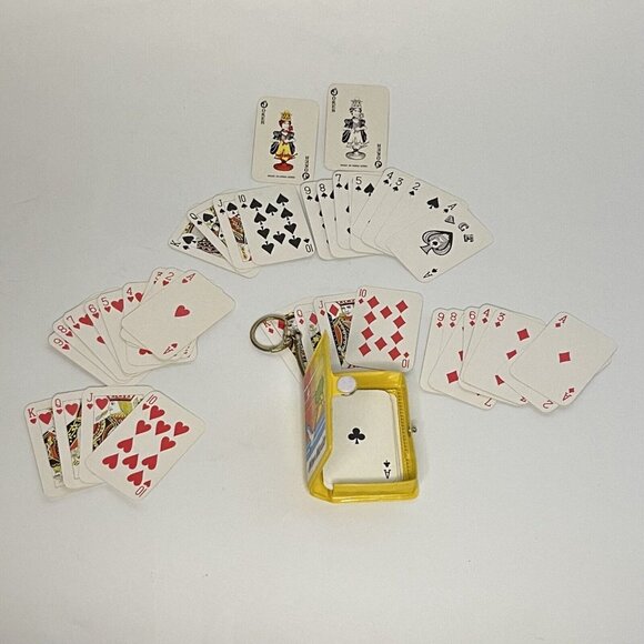 Vintage Souvenir Keychain Mini Playing Card Deck New Mexico made in Hong Kong - Picture 6 of 10